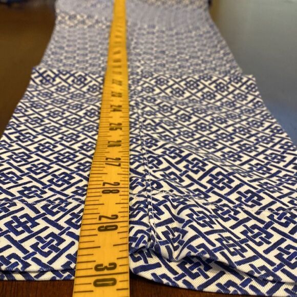 Land’s End Woven Print Stretch Waistband Pants Royal Indigo NWOT Size 2 - Picture 14 of 16